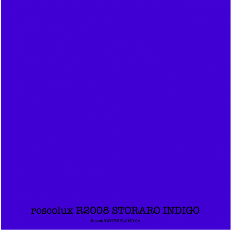 roscolux R2008 STORARO INDIGO Rouleau 1.22 x 7.62m