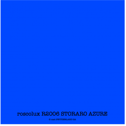 roscolux R2006 STORARO AZURE Rouleau 1.22 x 7.62m