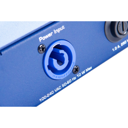 DMX OPTO-SPLITTER 2»8 XLR3 Rack Mount, blau