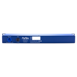 DMX OPTO-SPLITTER 2»8 XLR3/XLR5 Rack Mount, blau