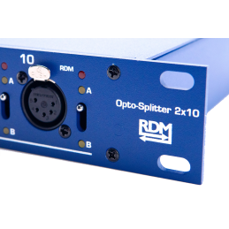 RDM OPTO-SPLITTER 2»10 Rack Mount, blau