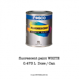 fluorescent paint WHITE | 0,473 Liter Dose