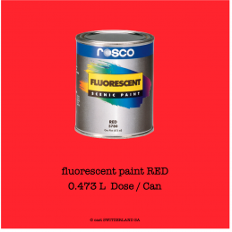 fluorescent paint RED | 0,473 Liter Dose