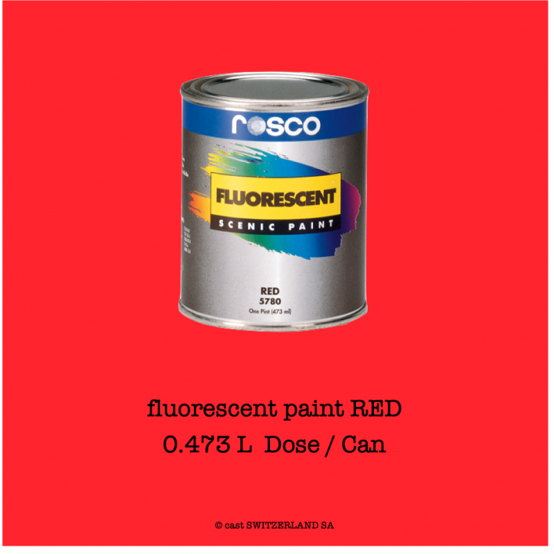 fluorescent paint RED | 0,473 litre Can