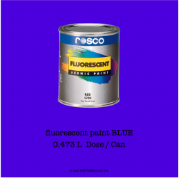 fluorescent paint BLUE | 0,473 Liter Dose