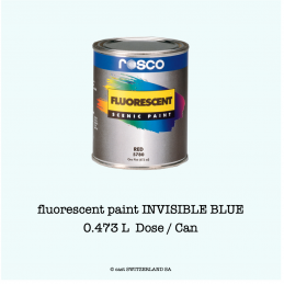 fluorescent paint INVISIBLE BLUE | 0,473 Liter Dose