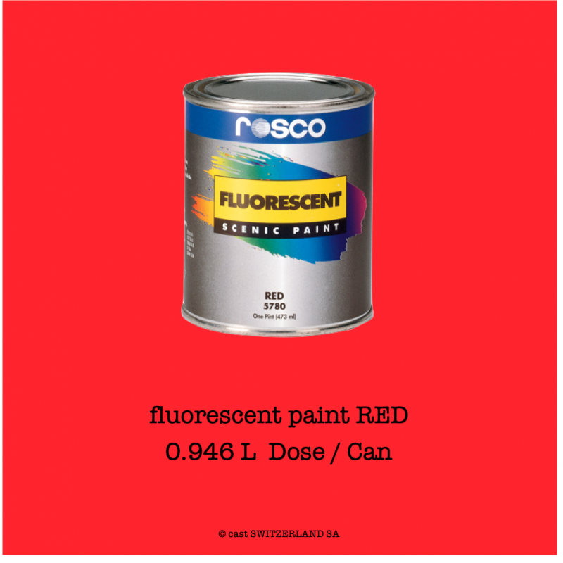 fluorescent paint RED | 0,946 Liter Dose