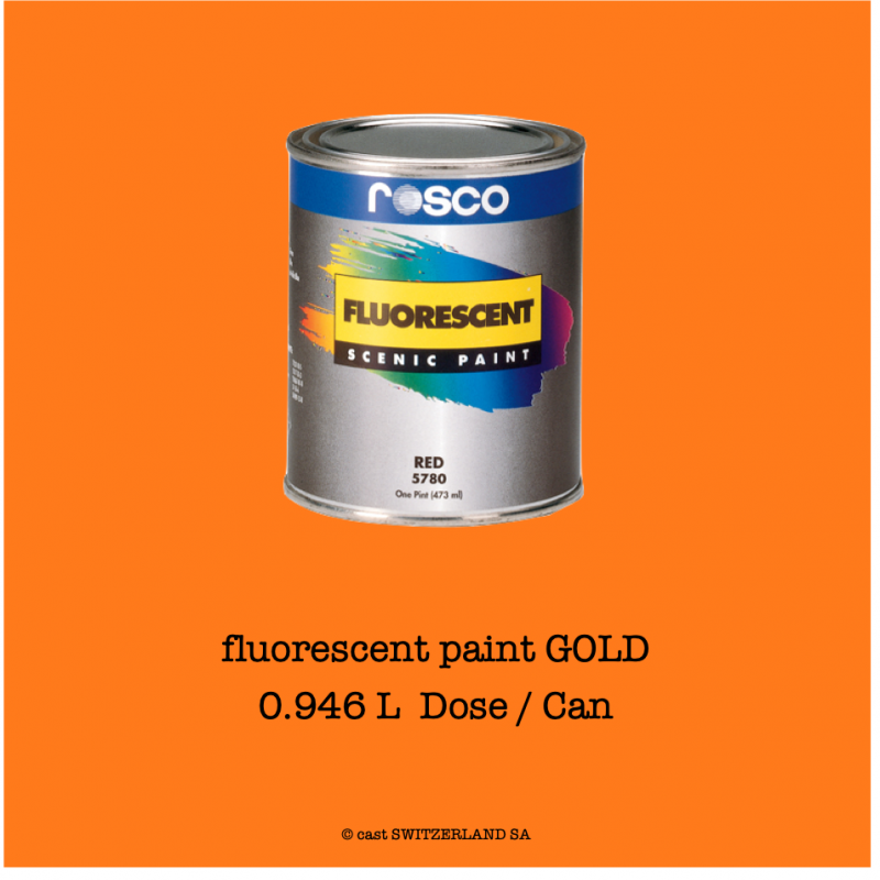 fluorescent paint GOLD | 0,946 Liter Dose