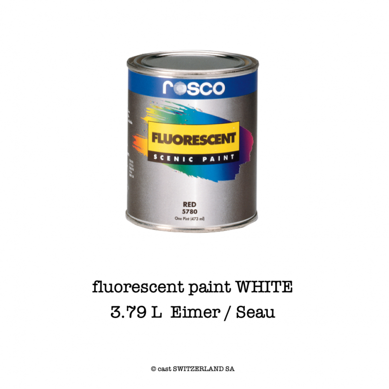 fluorescent paint WHITE | 3,79 Liter Eimer