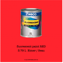 fluorescent paint RED | 3,79 litre Seau