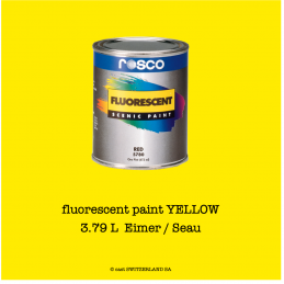 fluorescent paint YELLOW | 3,79 Liter Eimer