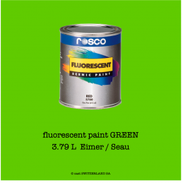 fluorescent paint GREEN | 3,79 litre Seau