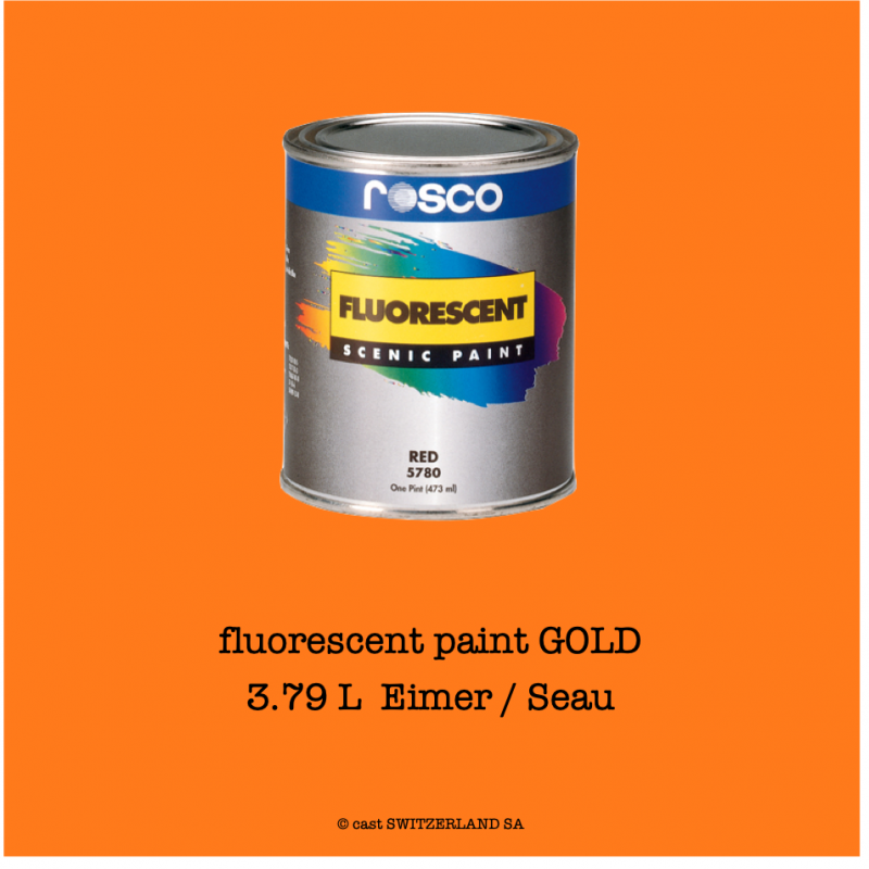 fluorescent paint GOLD | 3,79 litre Seau