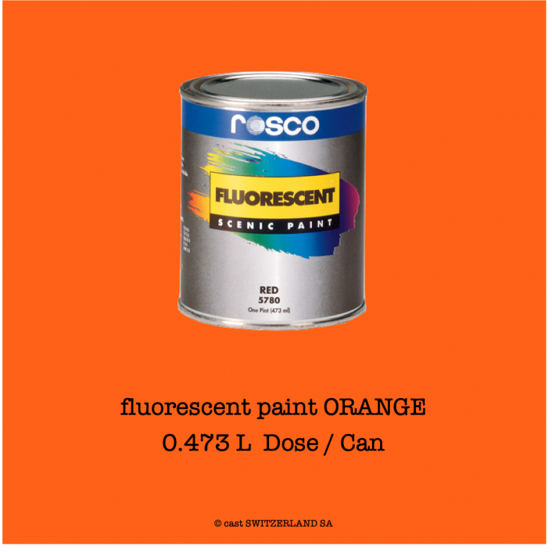 fluorescent paint ORANGE | 0,473 Liter Dose