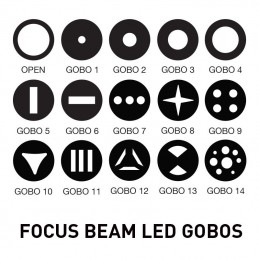 FOCUS BEAM LED | 7400K, noir