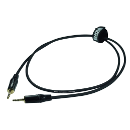 Stereo Kabel miniJack3.50.14, schwarz, 1m
