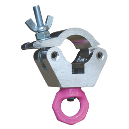 Hanging Clamp mit Pink Eye, 750kg, aluminium poliert