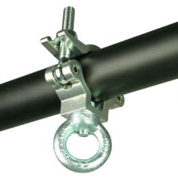 Slimline Lightweight Hanging Clamp, 300kg, aluminium poliert