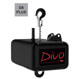 TWO D8plus, 250kg | 10:1 | 8m/min | schwarz | Kette 10m, verzinkt