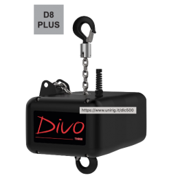 THREE D8plus, 630kg | 8:1 | 4m/min | schwarz | Kette 10m, verzinkt