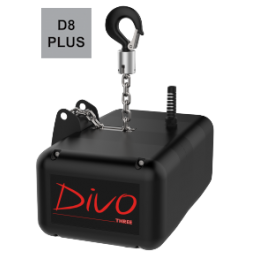 THREE D8plus, 500kg | 8:1 | 8m/min | schwarz | Kette 5m, verzinkt