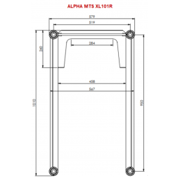 AMTS XL101R | Aluminium roh | L= 50cm