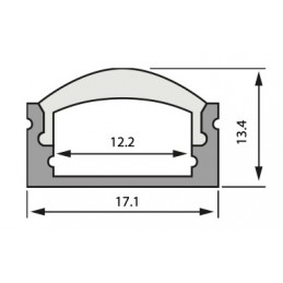 RoscoLED® Tape Rectanglular Profile 60°, 2m