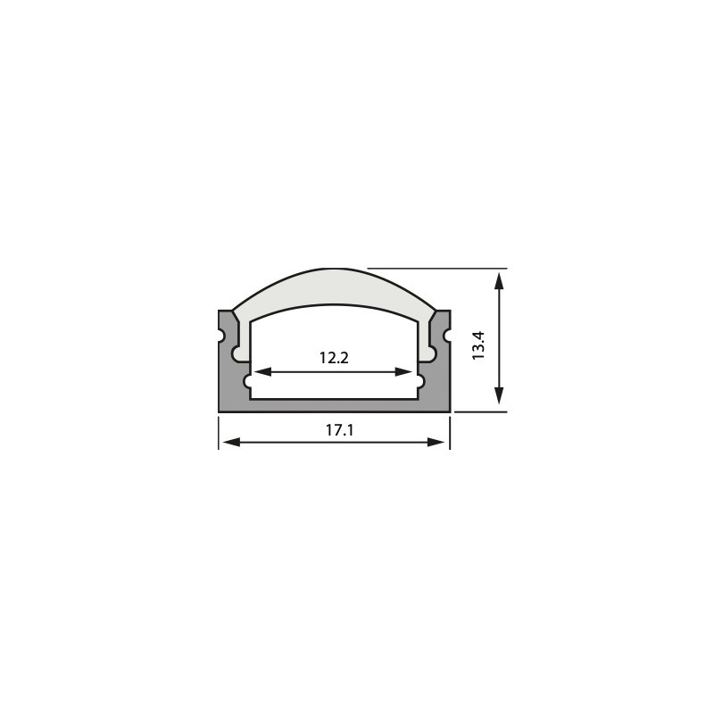 RoscoLED® Tape Rectanglular Profile 60°, 2m