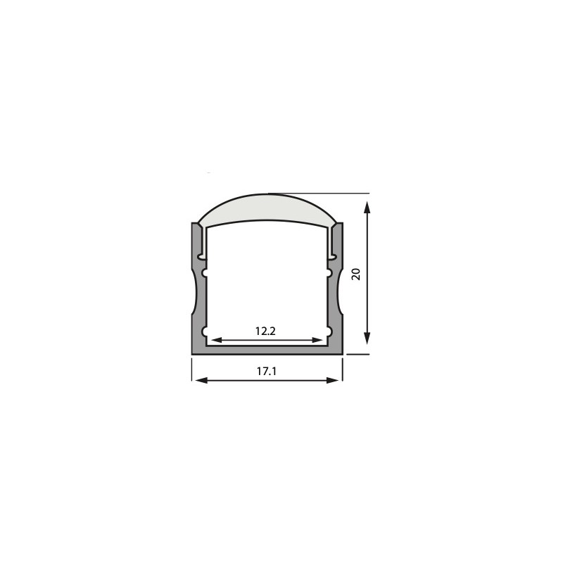 RoscoLED® Tape Rectanglular Profile 30°, 2m