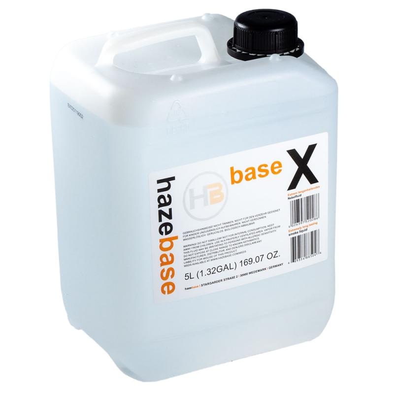 base*X, Fluide de brouillard | 25 litre Bidon | transparent