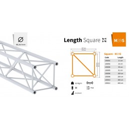 M39S-L400 Gerade 4-Punkt Traverse L?nge 400cm