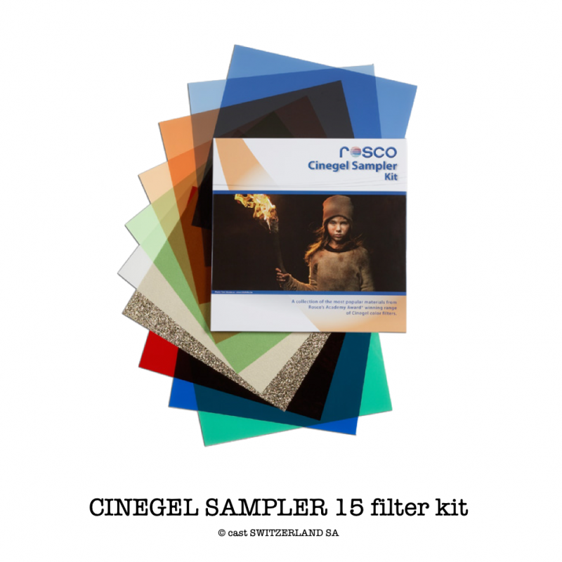 CINEGEL SAMPLER 15 filter kit Bogen 0.30 x 0.30m