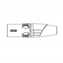 XLR3 Kabelstecker XL23MB, schwarz