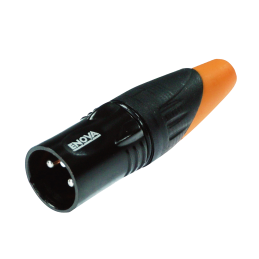 XLR3 Kabelstecker IP67, XL23MB-W, schwarz