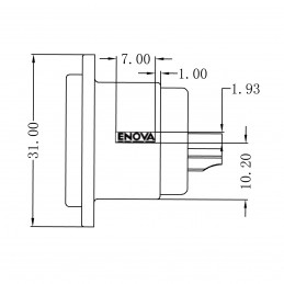 XLR3 Chassis Mâle IP67 XL13MB-W, noir