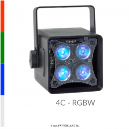 Miro Cube 2 4C RJ45 | RGBW | schwarz pulverbeschichtet