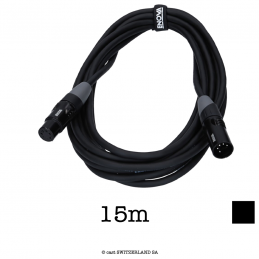 Câble de données 110 Ohm XLR5, noir, 15m