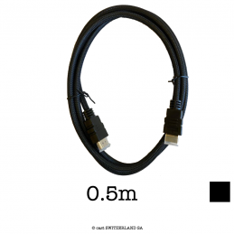 HDMI Kabel UHD 4K@60Hz | High Speed mit Ethernet | schwarz, 0.5m