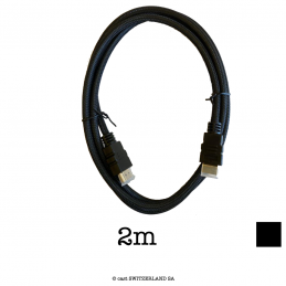 Câble HDMI UHD 4K@60Hz | haute vitesse avec Ethernet | noir, 2m