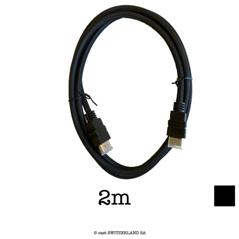 Cable HDMI 4K 2M Noir - HDMI cable 4K 2M Black