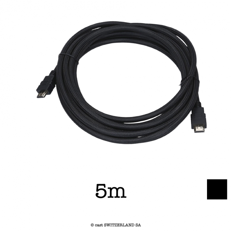Câble HDMI UHD 4K@60Hz | haute vitesse avec Ethernet | noir, 5m
