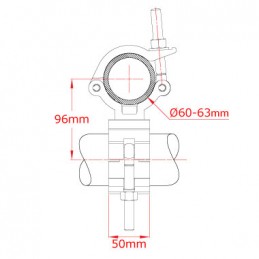 Mammoth 90 Deg Fixed Coupler, 500kg | aluminium poli