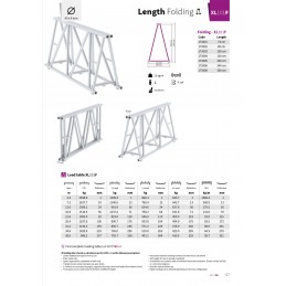 XL101F-L300 Gerade 4-Punkt Falt-Traverse L?nge 300cm