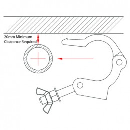 Side Entry Clamp 50mm, 750kg | 5:1 | aluminium poli