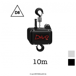 ONE D8, 320kg | 5:1 | 4m/min | schwarz | Kette 10m, verzinkt