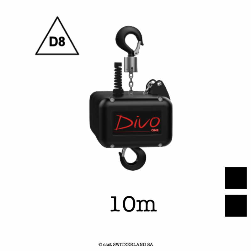 ONE D8, 320kg | 5:1 | 4m/min | noir | Châine 10m, noir