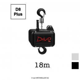 ONE D8plus, 250kg | 8:1 | 4m/min | schwarz | Kette 18m, verzinkt