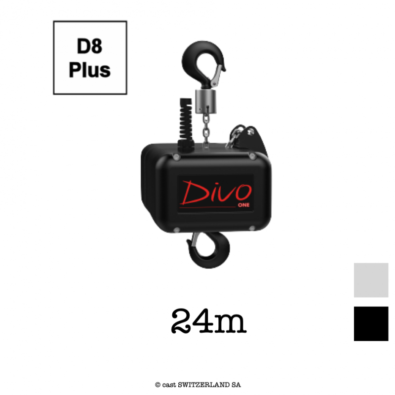 ONE D8plus, 250kg | 8:1 | 4m/min | schwarz | Kette 24m, verzinkt