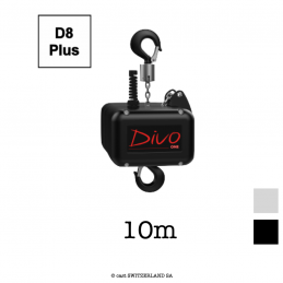 ONE D8plus, 200kg | 10:1 | 8m/min | noir | Châine 10m, galvanisé