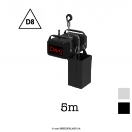 FOUR D8, 1000kg | 5:1 | 4m/min | schwarz | Kette 5m, verzinkt